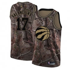 Men's Nike Toronto Raptors #17 Jonas Valanciunas Swingman Camo Realtree Collection NBA Jersey