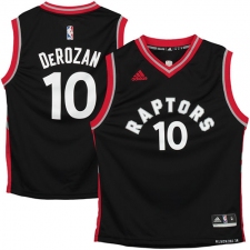Men's Adidas Toronto Raptors #10 DeMar DeRozan Swingman Black NBA Jersey