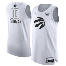Men's Nike Jordan Toronto Raptors #10 DeMar DeRozan Authentic White 2018 All-Star Game NBA Jersey