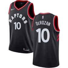 Youth Nike Toronto Raptors #10 DeMar DeRozan Authentic Black Alternate NBA Jersey Statement Edition
