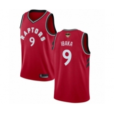 Youth Toronto Raptors #9 Serge Ibaka Swingman Red 2019 Basketball Finals Bound Jersey - Icon Edition