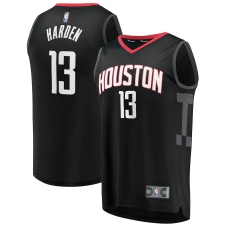 Men's Houston Rockets #13 James Harden Fanatics Branded Black 2020-21 Fast Break Player Jersey