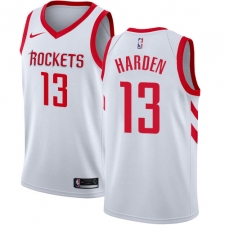 Youth Nike Houston Rockets #13 James Harden Swingman White Home NBA Jersey - Association Edition