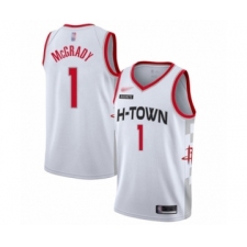 Men's Houston Rockets #1 Tracy McGrady Swingman White Basketball Jersey - 2019 20 City Edition
