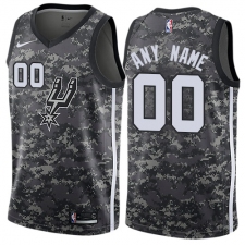 Men's Nike San Antonio Spurs Customized Swingman Camo NBA Jersey - City Edition