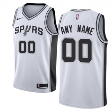 Men's Nike San Antonio Spurs Customized Swingman White Home NBA Jersey - Association Edition