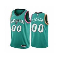 Men's San Antonio Spurs Customized 2022-23 Teal City Edition Stitched Basketball Jersey