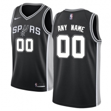 Youth Nike San Antonio Spurs Customized Swingman Black Road NBA Jersey - Icon Edition