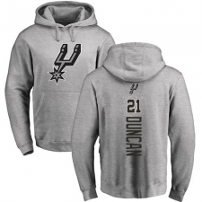 NBA Nike San Antonio Spurs #21 Tim Duncan Ash Backer Pullover Hoodie