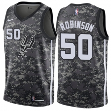 Men's Nike San Antonio Spurs #50 David Robinson Authentic Camo NBA Jersey - City Edition
