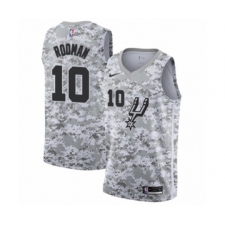 Men's San Antonio Spurs #10 Dennis Rodman White Swingman Jersey - Earned Edition