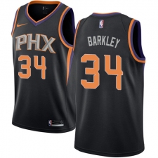 Youth Nike Phoenix Suns #34 Charles Barkley Authentic Black Alternate NBA Jersey Statement Edition