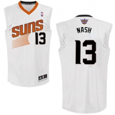 Men's Adidas Phoenix Suns #13 Steve Nash Swingman White Home NBA Jersey