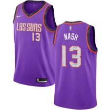 Men's Nike Phoenix Suns #13 Steve Nash Swingman Purple NBA Jersey - 2018 19 City Edition