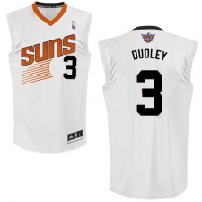 Men's Adidas Phoenix Suns #3 Jared Dudley Swingman White Home NBA Jersey
