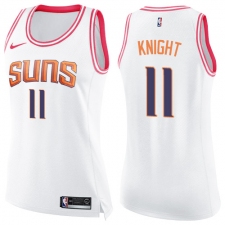 Women's Nike Phoenix Suns #11 Brandon Knight Swingman White/Pink Fashion NBA Jersey