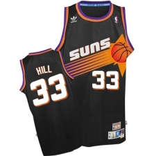 Men's Adidas Phoenix Suns #33 Grant Hill Swingman Black Throwback NBA Jersey