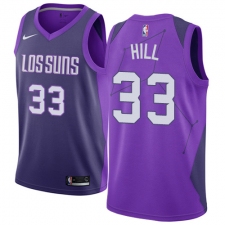Men's Nike Phoenix Suns #33 Grant Hill Swingman Purple NBA Jersey - City Edition