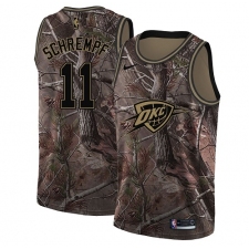 Men's Nike Oklahoma City Thunder #11 Detlef Schrempf Swingman Camo Realtree Collection NBA Jersey