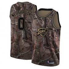 Men's Nike Oklahoma City Thunder #0 Russell Westbrook Swingman Camo Realtree Collection NBA Jersey