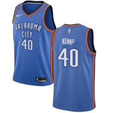 Women's Nike Oklahoma City Thunder #40 Shawn Kemp Swingman Royal Blue Road NBA Jersey - Icon Edition
