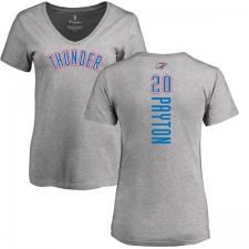 NBA Women's Nike Oklahoma City Thunder #20 Gary Payton Ash Backer T-Shirt