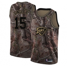 Youth Nike Oklahoma City Thunder #15 Kyle Singler Swingman Camo Realtree Collection NBA Jersey