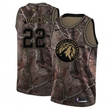 Men's Nike Minnesota Timberwolves #22 Andrew Wiggins Swingman Camo Realtree Collection NBA Jersey