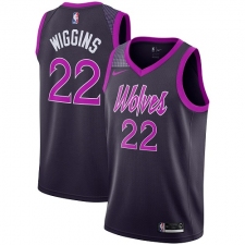 Men's Nike Minnesota Timberwolves #22 Andrew Wiggins Swingman Purple NBA Jersey - City Edition