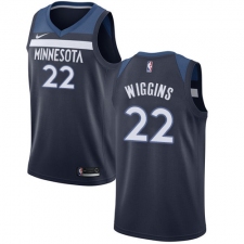 Women's Nike Minnesota Timberwolves #22 Andrew Wiggins Swingman Navy Blue Road NBA Jersey - Icon Edition