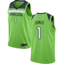 Men's Nike Minnesota Timberwolves #1 Tyus Jones Swingman Green NBA Jersey Statement Edition
