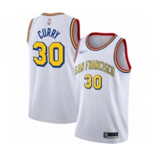 Women's Golden State Warriors #30 Stephen Curry Swingman White Hardwood Classics Basketball Jersey - San Francisco Classic Edition