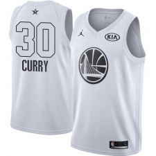 Youth Nike Jordan Golden State Warriors #30 Stephen Curry Swingman White 2018 All-Star Game NBA Jersey