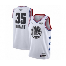 Women's Jordan Golden State Warriors #35 Kevin Durant Swingman White 2019 All-Star Game Basketball Jersey