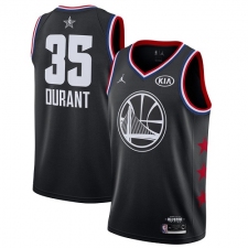 Youth Nike Golden State Warriors #35 Kevin Durant Black Basketball Jordan Swingman 2019 All-Star Game Jersey