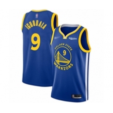 Men's Golden State Warriors #9 Andre Iguodala Authentic Royal Finished Basketball Jersey - Icon Edition