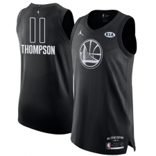 Men's Nike Jordan Golden State Warriors #11 Klay Thompson Authentic Black 2018 All-Star Game NBA Jersey