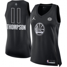 Women's Nike Jordan Golden State Warriors #11 Klay Thompson Swingman Black 2018 All-Star Game NBA Jersey