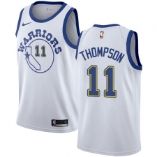 Youth Nike Golden State Warriors #11 Klay Thompson Authentic White Hardwood Classics NBA Jersey