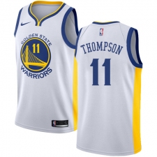 Youth Nike Golden State Warriors #11 Klay Thompson Authentic White Home NBA Jersey - Association Edition
