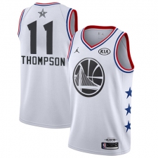 Youth Nike Golden State Warriors #11 Klay Thompson White NBA Jordan Swingman 2019 All-Star Game Jersey