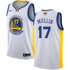 Youth Nike Golden State Warriors #17 Chris Mullin Authentic White Home 2018 NBA Finals Bound NBA Jersey - Association Edition