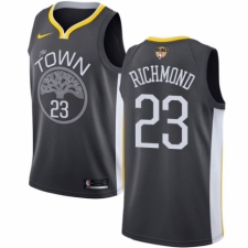 Men's Nike Golden State Warriors #23 Mitch Richmond Swingman Black Alternate 2018 NBA Finals Bound NBA Jersey - Statement Edition