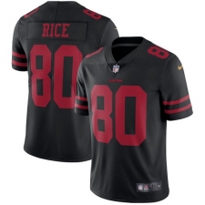 Youth Nike San Francisco 49ers #80 Jerry Rice Black Vapor Untouchable Limited Player NFL Jersey
