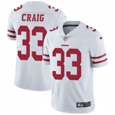 Youth Nike San Francisco 49ers #33 Roger Craig Elite White NFL Jersey