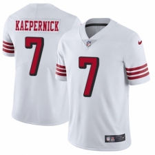 Men's Nike San Francisco 49ers #7 Colin Kaepernick Elite White Rush Vapor Untouchable NFL Jersey