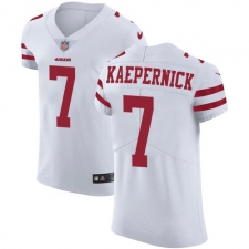 Men's Nike San Francisco 49ers #7 Colin Kaepernick White Vapor Untouchable Elite Player NFL Jersey