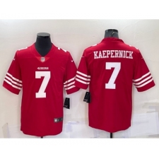 Men's San Francisco 49ers #7 Colin Kaepernick 2022 Red Vapor Untouchable Stitched Football Jersey