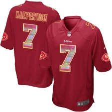 Youth Nike San Francisco 49ers #7 Colin Kaepernick Limited Red Strobe NFL Jersey