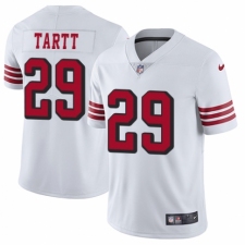Men's Nike San Francisco 49ers #29 Jaquiski Tartt Elite White Rush Vapor Untouchable NFL Jersey